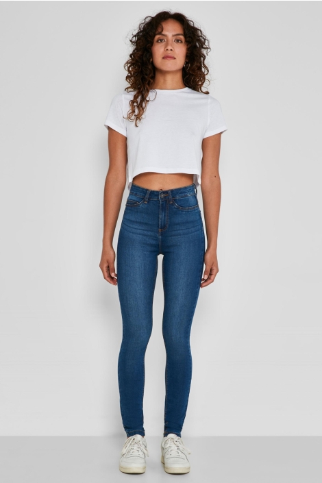 Noisy may nmcallie hw skinny blue jeans noos